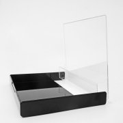 NORELCO CASSETTE BOX CLEAR/BLACK DOUBLE