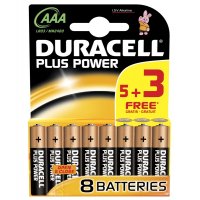 DURACELL AAA 5 + 3 PACK